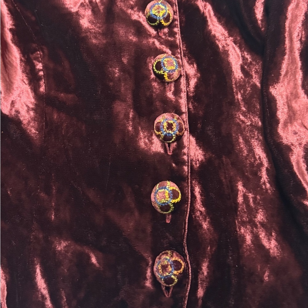 Double D Ranch Portia heavily embroidered adorned velvet jacket - Picture 9 of 14